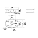 Junction Box Mounting Bracket for Dual Dome IP Dome Camera - WHITE