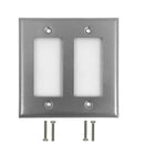 Decora Double Gang - Stainless Steel Wall Plate