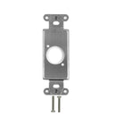 Decora Strap 1x XLR Cutout  - Stainless Steel Wall Plate