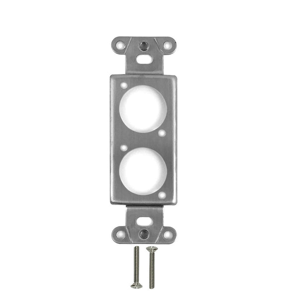 Decora Strap 2x XLR Cutout - Stainless Steel