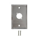 Single Gang - 1x D-Cut - Stainless Steel Wall Plate