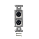 Stainless Steel Decora Strap - 2x XLR Male