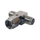 SMA Male to 2 x SMA Female - Tee Adapter