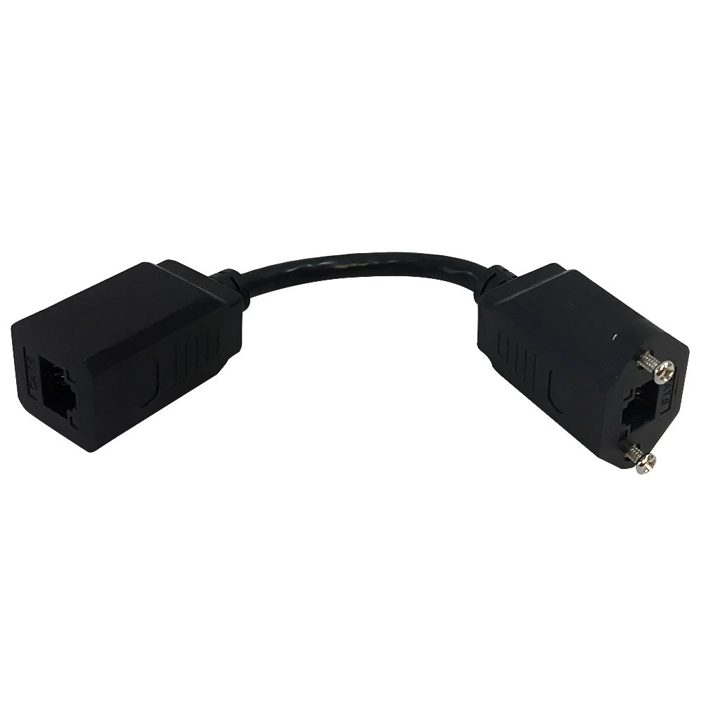 6 Inch RJ45 CAT6 Female to Female Adapter with Screw Holes