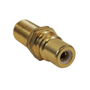 RCA Female to F-Type Female Bulkhead - White