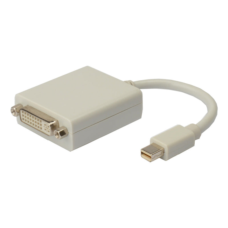 6 inch Mini-DisplayPort Male to DVI Single-link Female Adapter