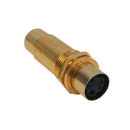 S-Video Female to Female Bulkhead, Gold Plated