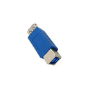 USB 3.0 A Female to B Female Adapter - Blue