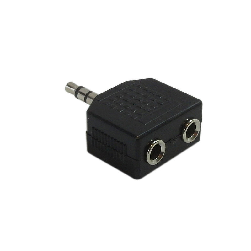 Male to 2 x 3.5mm Stereo Female Adapter