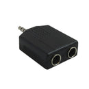 3.5mm Stereo Male to 2 x 1/4 inch Stereo Female Adapter