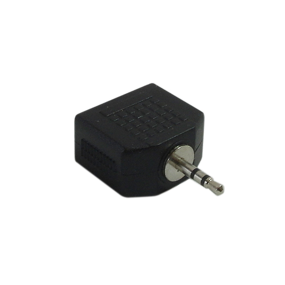 2.5mm Stereo Male to 2 x 3.5mm Stereo Female Adapter
