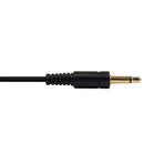 3.5mm Mono Male to Male Cable - Riser Rated CMR/FT4 - Black