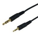 3.5mm Stereo Male to 2.5mm Stereo Male Cable - Riser Rated CMR/FT4 - Black