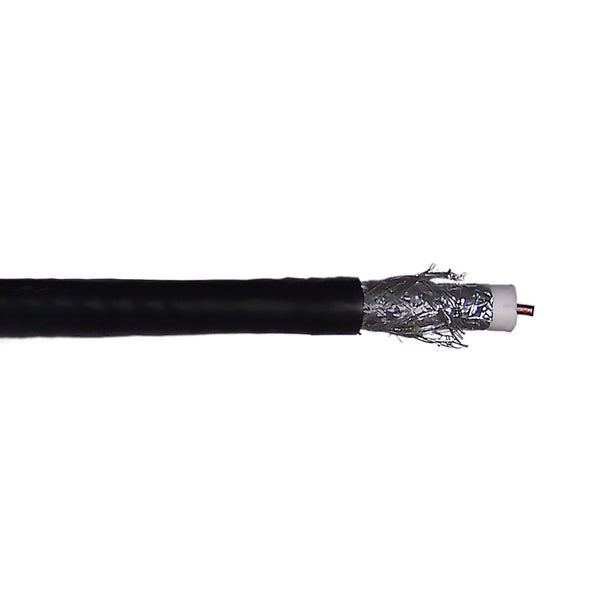 1000ft RG11 14AWG CCS 60% Braid Bulk Cable CMR/FT4 - Black
