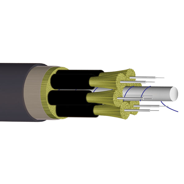 OM1 Multimode 62.5 Micron Indoor/Outdoor Ruggedized Breakout AFL (Corning InfiniCor) - OFNR Riser Fiber Bulk Cable (per meter)