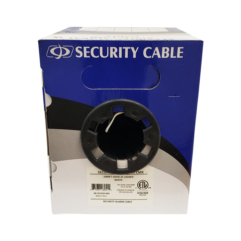 1000ft Station Z Quad Security Cable - 2C 22AWG Solid Cable CMR Riser