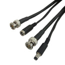 RG59 BNC Security Camera Cable + DC Power (2.1mm M/F)