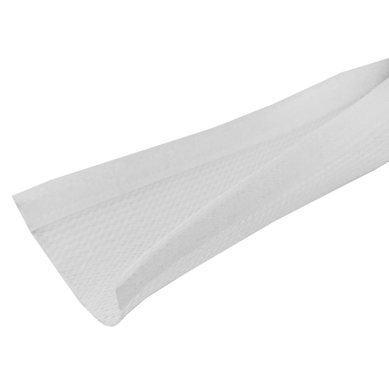 100ft 2 inch Split Hook and Loop Braided Sleeving White