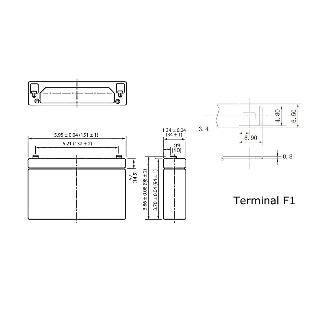 Sealed Lead Acid AGM Battery 6V 7amp x 4