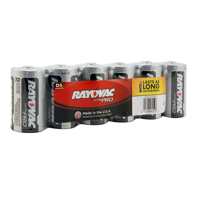 Rayovac D Industrial Alkaline Batteries - AL-D 6 per pack