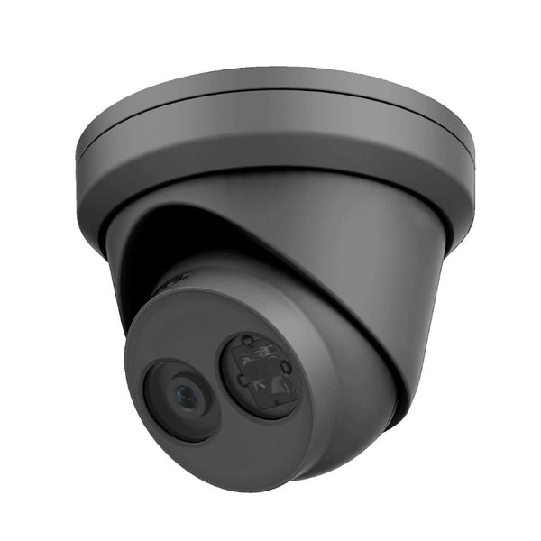 8MP Turret IP Camera 2.8mm Fixed Lens 30m IR Range Outdoor IP67 Rated - Grey