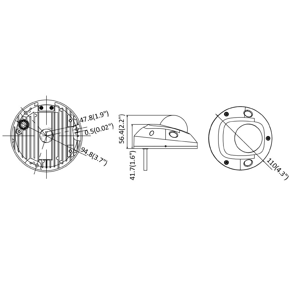 4MP Compact Dome IP Camera - 2.8mm Fixed Lens - 2-Way Audio Communication - 10m IR Range - Outdoor IP66 Rated - White