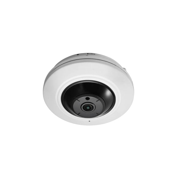 5MP Fisheye IP Fixed Dome Camera - White