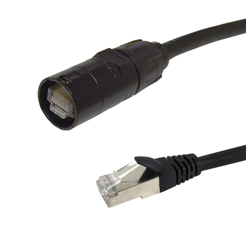 Cat5e Ethercon to RJ45 Heavy Duty AV Pro Cable