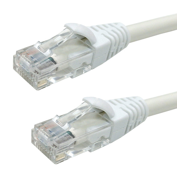 RJ45 Cat6A Plenum UTP Solid Patch Cable - CMP/FT6 - White