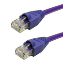 Regular Boot Custom RJ45 Cat6 550MHz Assembled Patch Cable - Purple