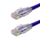 Snagless Custom RJ45 Cat6 550MHz Assembled Patch Cable - Purple