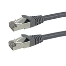 Shielded Custom RJ45 Cat5e 350MHz Assembled Patch Cable - Grey