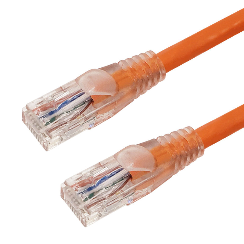 RJ45 Cat6 550MHz Clear Molded Boot Patch Cable