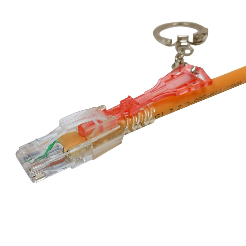 RJ45 Cat6 Patch Cable - Custom Locking Style Boot - Orange