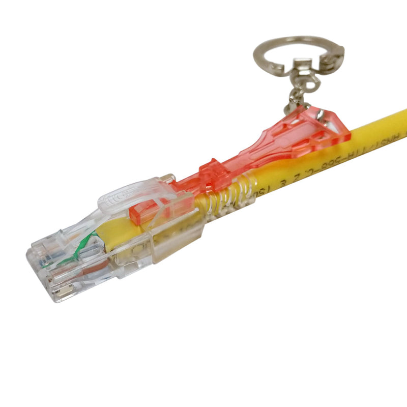 RJ45 Cat6 Patch Cable - Custom Locking Style Boot - Yellow