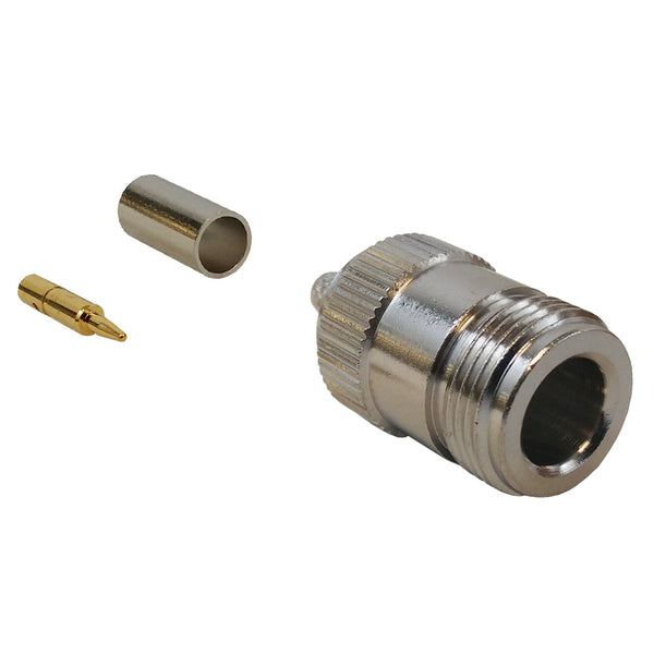 N-Type Reverse Polarity Female Crimp Connector for RG58 LMR-195 50 Ohm