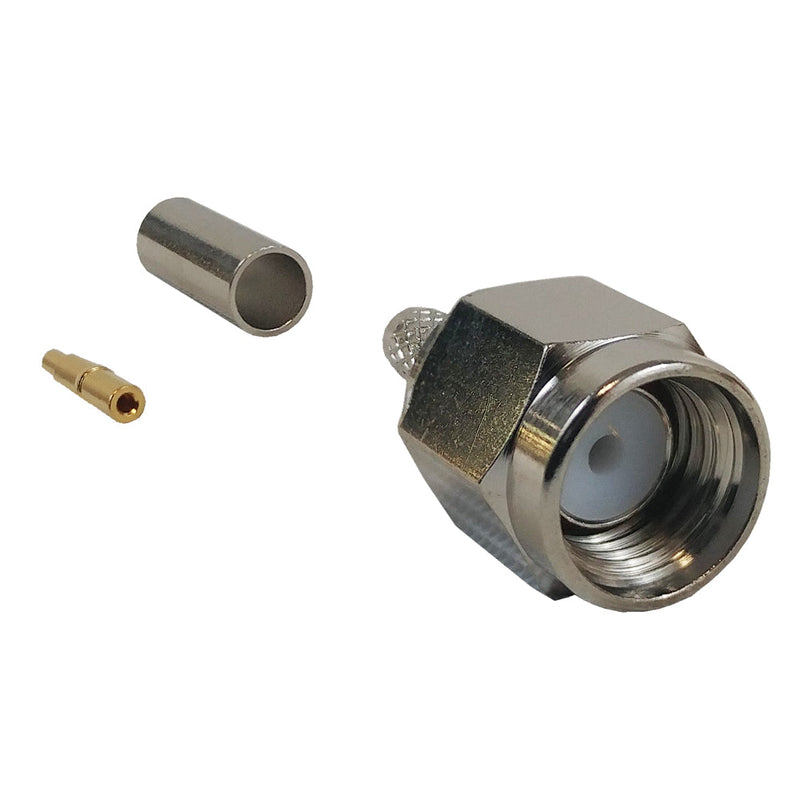 SMA Male Crimp Connector for RG174 LMR-100 50 Ohm