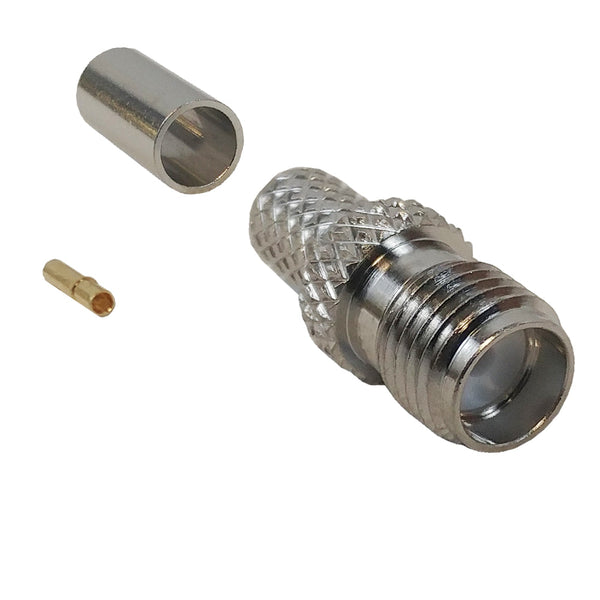 SMA Female Crimp Connector for RG58 LMR-195 50 Ohm