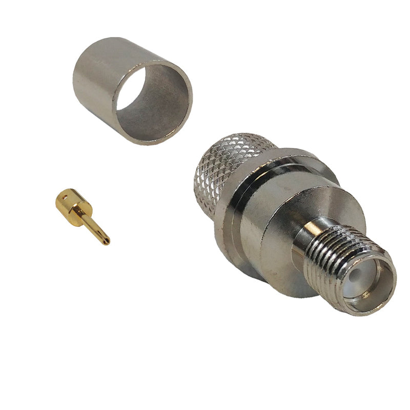 SMA Female Crimp Connector for RG8 LMR-400 50 Ohm