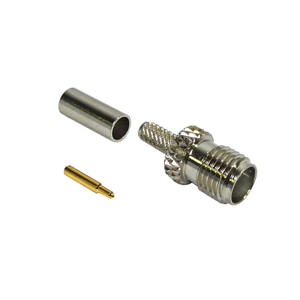 SMA Reverse Polarity Female Crimp Connector for RG174 LMR-100 50 Ohm