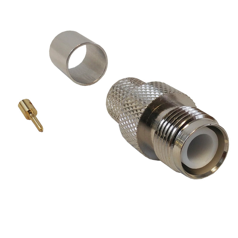 TNC Reverse Polarity Female Crimp Connector for RG8 LMR-400 50 Ohm