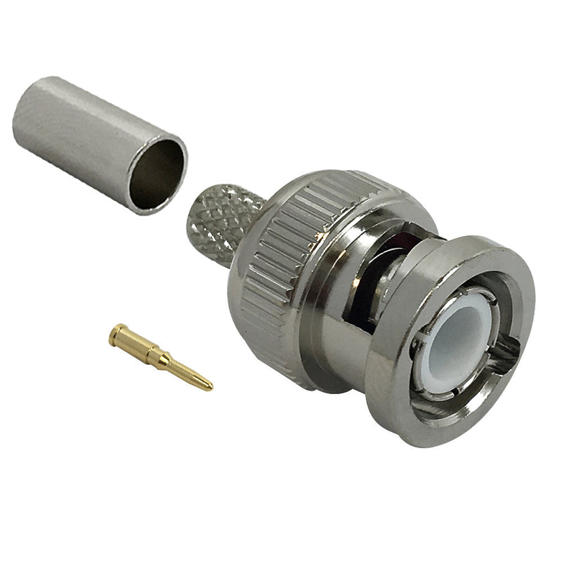 BNC Male Crimp Connector for LMR-240 50 Ohm