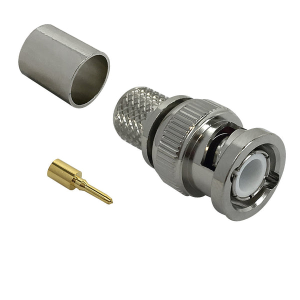 BNC Male Crimp Connector for RG8 LMR-400 50 Ohm