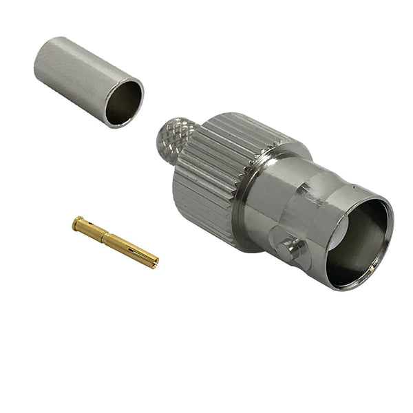 BNC Female Crimp Connector for LMR-240 50 Ohm