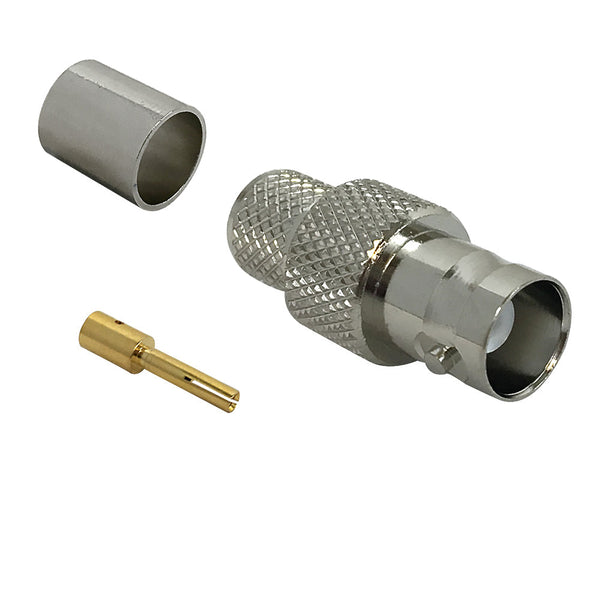 BNC Female Crimp Connector for RG8 LMR-400 50 Ohm