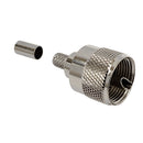 UHF Male Crimp Connector for LMR-240 (PL-259) 50 Ohm