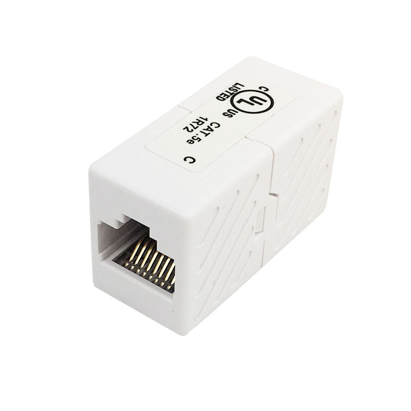 RJ45 Inline Coupler Cat 5e - White