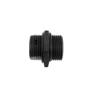 Cat6 RJ45 Female to RJ45 Female Shielded Bulkhead Coupler - Waterproof IP68 Rated - Black