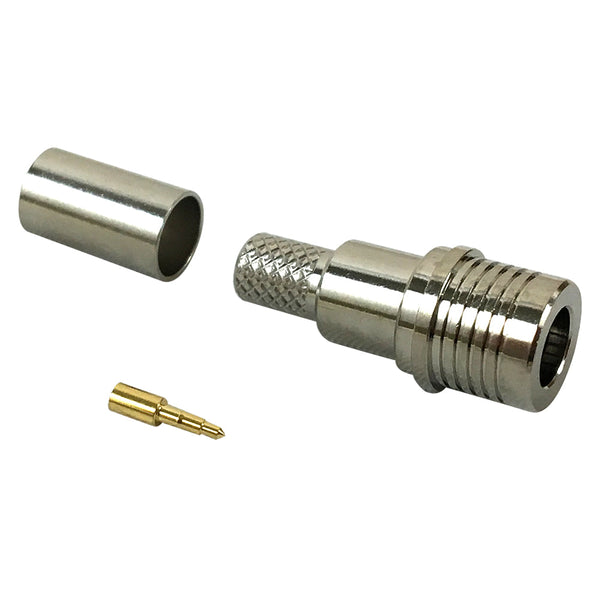 QMA Male Crimp Connector for LMR-240 50 Ohm