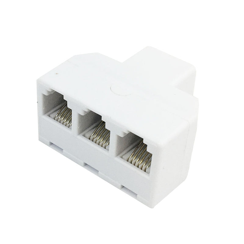 Tee Adapter 4x RJ12 Female - White